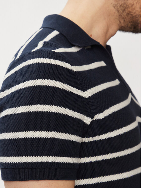 Brave Soul Brave Soul Тениска с яка и копчета MK-162CANNES Бял Straight Fit