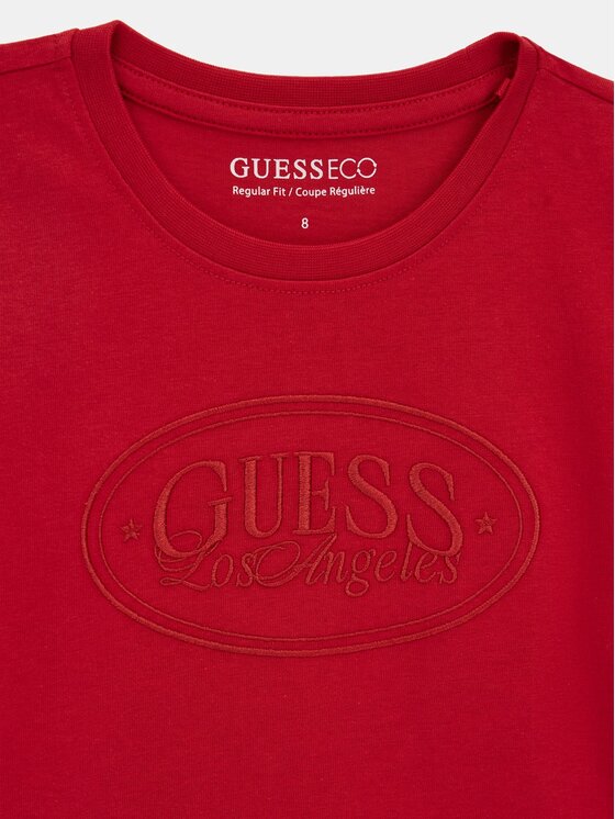 Guess Kids Guess Kids T-Shirt 184427 Czerwony Classic Fit