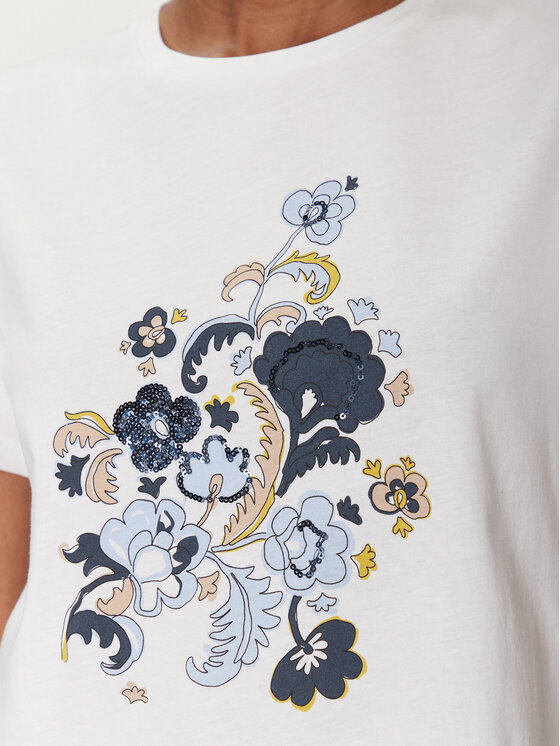 Marella Marella T-shirt Ovest 2515971071 Bijela Regular Fit