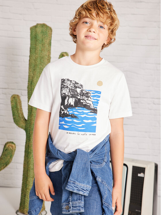 Mayoral Mayoral T-Shirt 6006 Biały Regular Fit