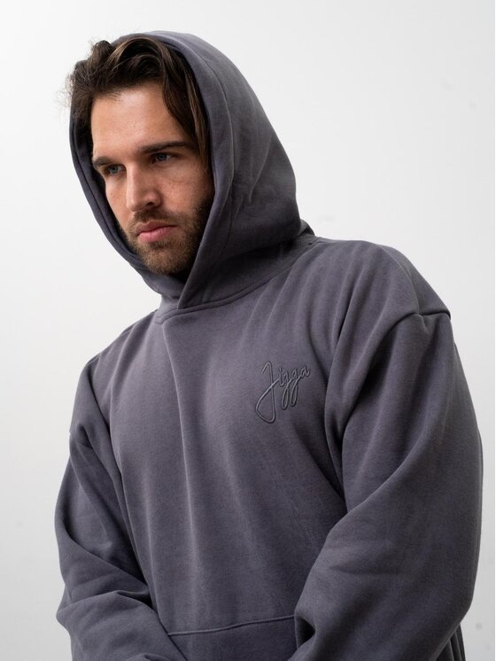 Jigga Wear Jigga Wear Bluza 132048 Szary Oversize