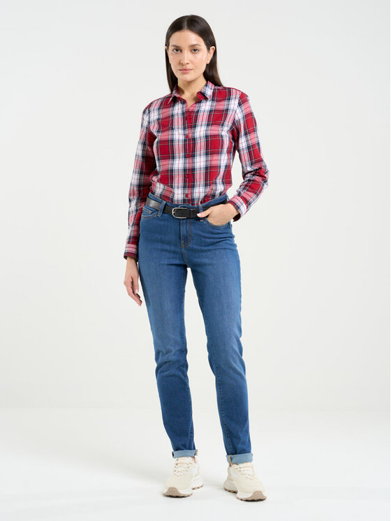 BIG STAR BIG STAR Jeansy KATRINA HIGH WAIST_344_190 Niebieski Slim Fit