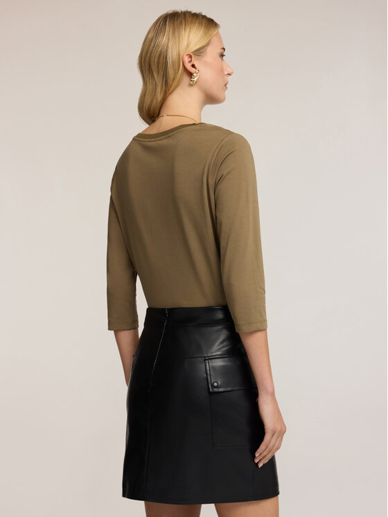 Motivi Motivi T-shirt G064W703440N035 Verde Regular Fit