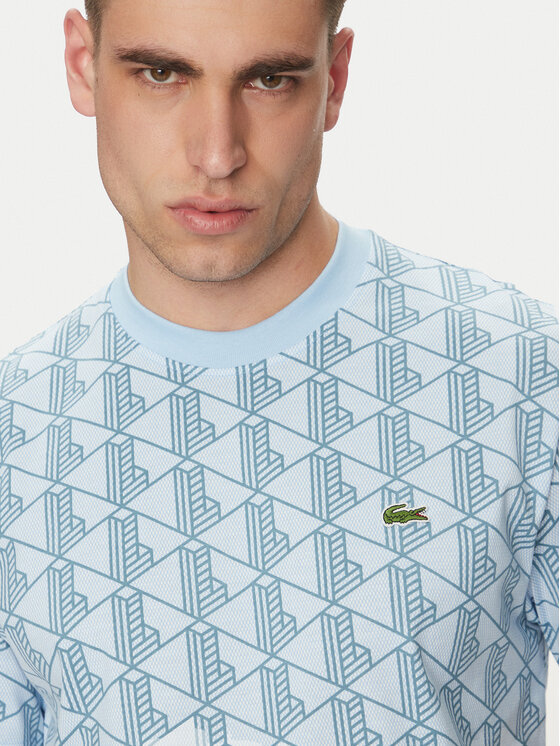 Lacoste Lacoste Футболка TH2831 Блакитний Regular Fit