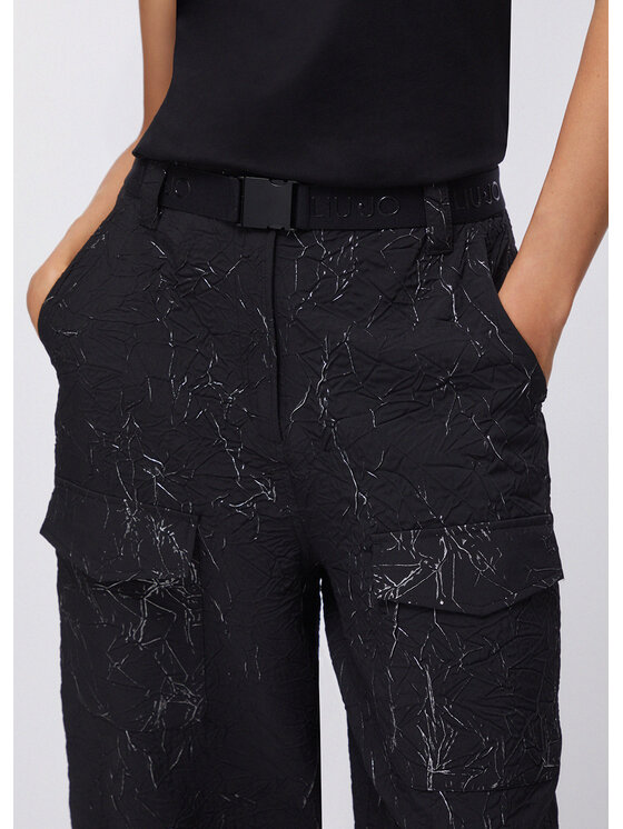 Liu Jo Liu Jo Spodnie materiałowe TA6179TS11822222 Czarny Regular Fit