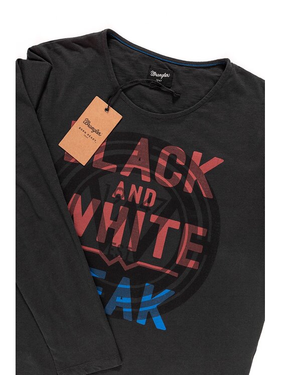 Wrangler Wrangler T-shirt PEAK TEE Nero Regular Fit