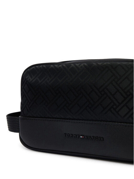 Tommy Hilfiger Tommy Hilfiger Kosmetinė Th Nylon Jacquard Washbag AM0AM14508 Juoda