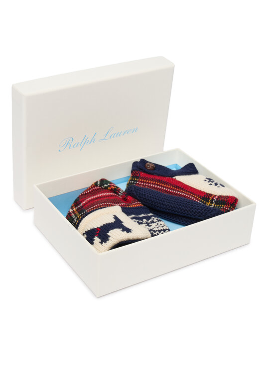 Polo Ralph Lauren Polo Ralph Lauren Набір шапка і шкарпетки Holiday Hat Boot Set 320B29055001 Cиній