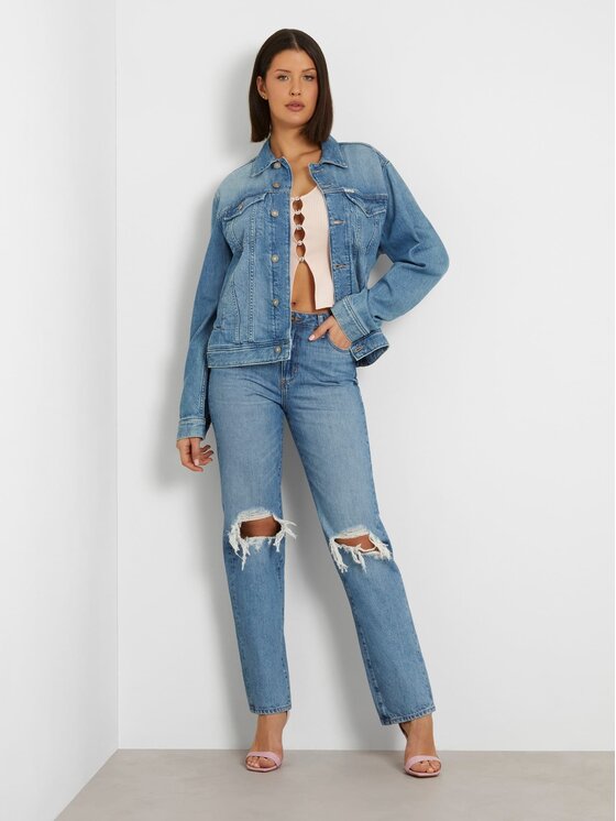 Guess Guess Jeansy 161611 Niebieski Straight Fit