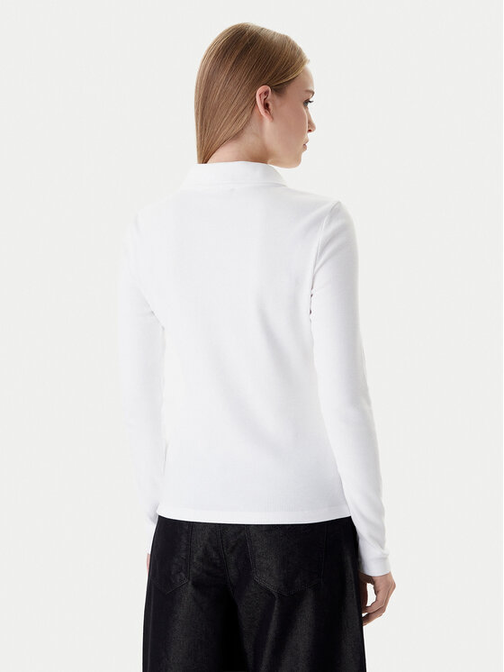 Calvin Klein Calvin Klein Bluză Ls Woven Label LV047E203G Alb Slim Fit