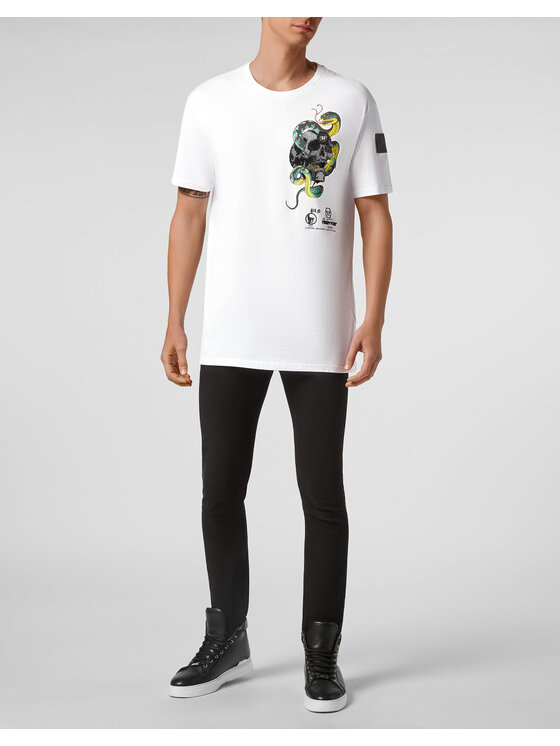 PHILIPP PLEIN PHILIPP PLEIN T-Shirt 30975 Bílá Regular Fit