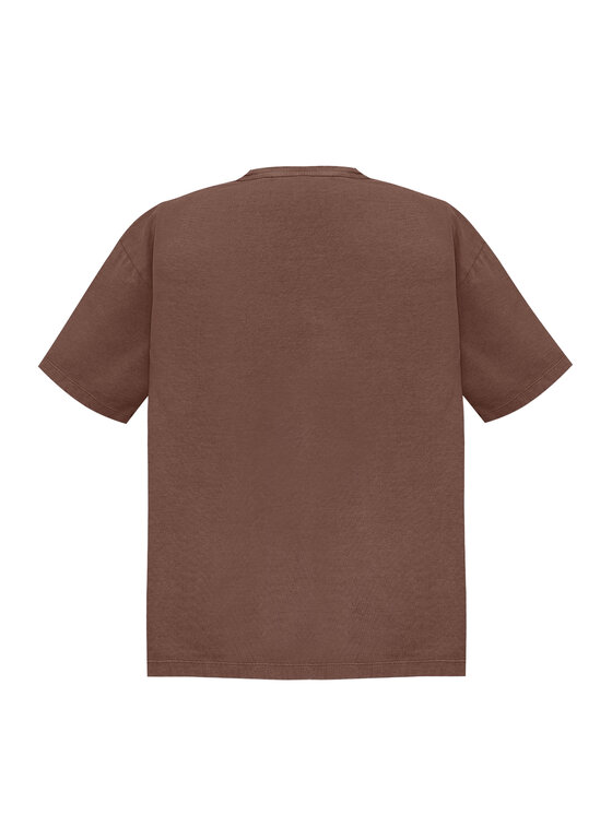 Magda Matyja Magda Matyja T-Shirt ANGELS T-SHIRT BROWN Brązowy Oversize