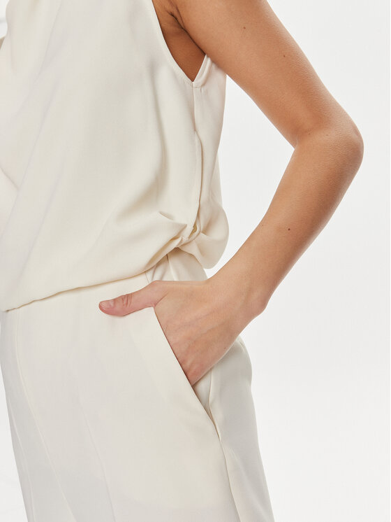 Marella Marella Salopetă Lilia 2413241013 Écru Regular Fit