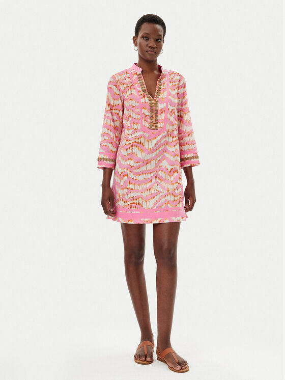 LOLA CASADEMUNT LOLA CASADEMUNT Лятна рокля LS2516068 Розов Regular Fit
