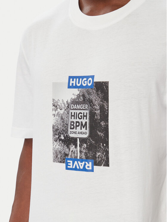 HUGO HUGO Тишърт 50570041 Бял Regular Fit