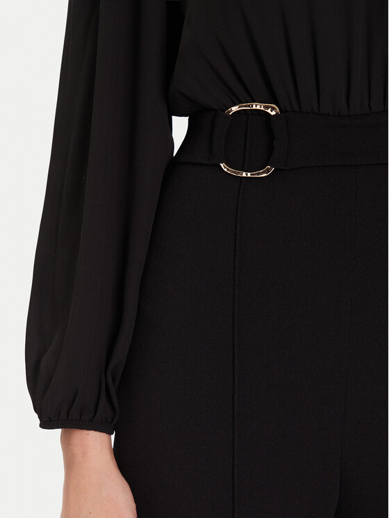 Rinascimento Rinascimento Salopetă CFC0020090002 Negru Wide Leg