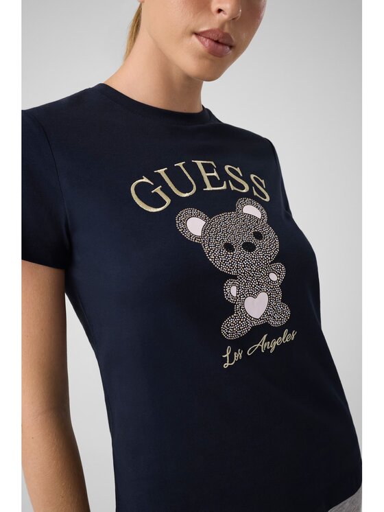 Guess Guess T-Shirt 185413 Niebieski Classic Fit