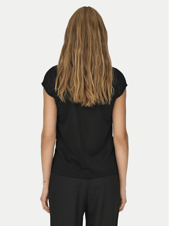 ONLY ONLY T-Shirt Silvery 15136069 Czarny Loose Fit