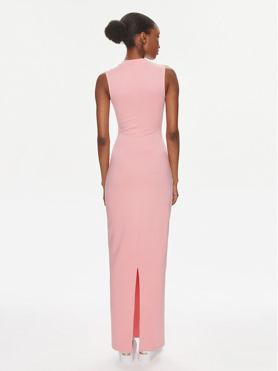 Tommy Jeans Tommy Jeans Sommerkleid DW0DW17929 Rosa Slim Fit
