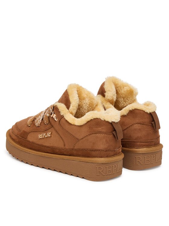 REPLAY REPLAY Sneakersy GWF6H .000.C0207T Brązowy