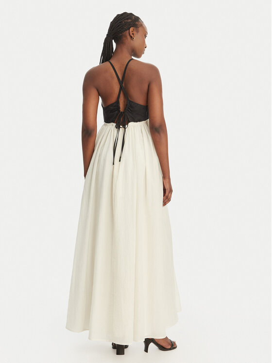 Eleh Eleh Rochie de vară SS260018 Alb Regular Fit