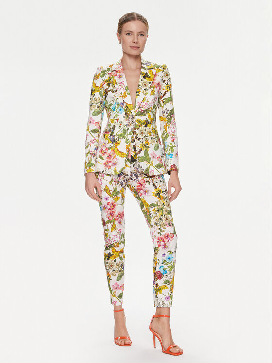 Marciano Guess Marciano Guess Kalhoty z materiálu Botanical 4RGB18 7247Z Barevná Regular Fit