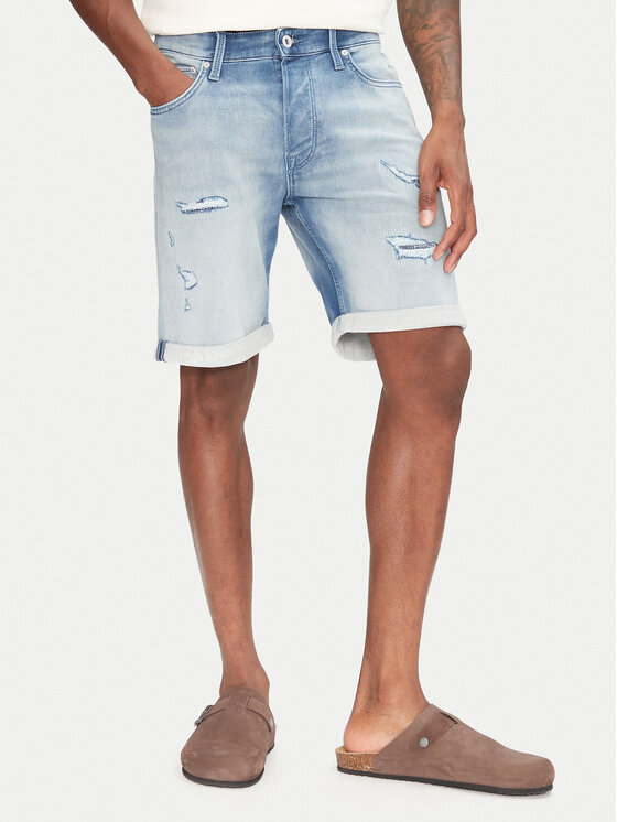 Jack & Jones Jack & Jones Džínové šortky Rick 12269607 Modrá Regular Fit