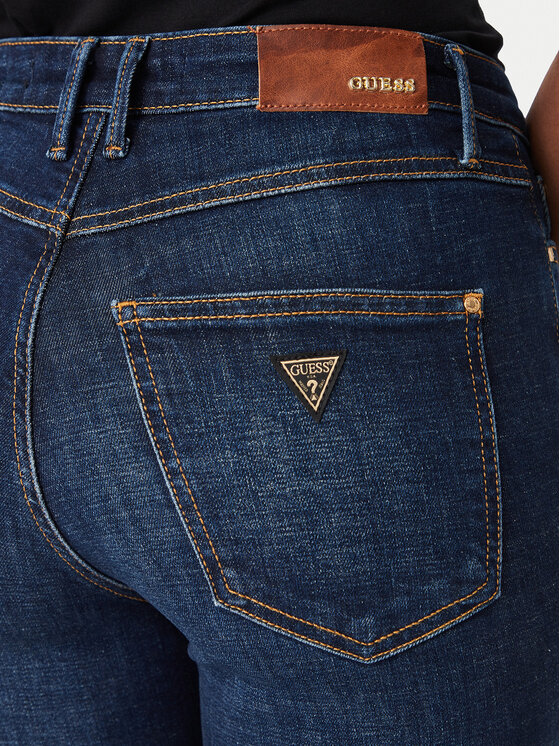 Guess Guess Džinsi W6YA46 D1537 Tumši zils Skinny Fit