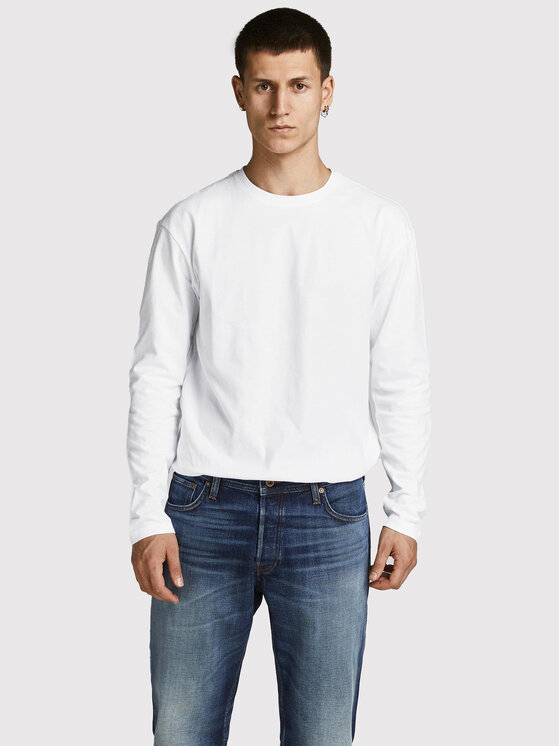 Jack&Jones Longsleeve krekls Noa 12190128 Balts Loose Leg