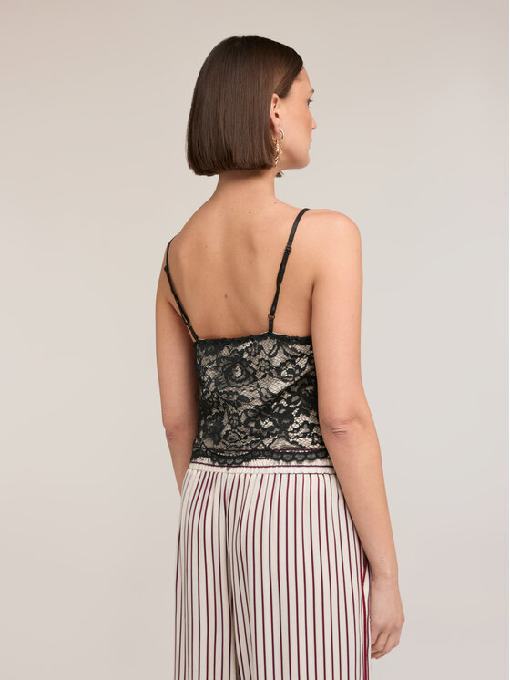 Motivi Motivi Top D099Q000618N033 Nero Slim Fit