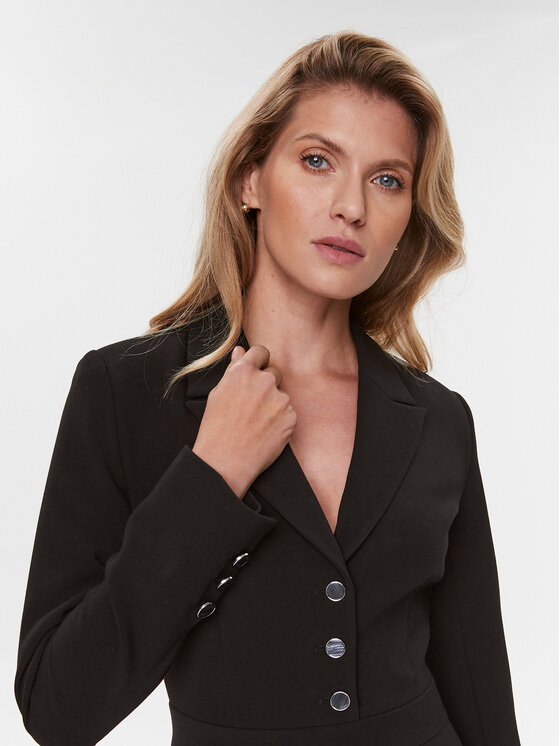 Guess Guess Sukienka codzienna W3BK0K WFQK2 Czarny Slim Fit