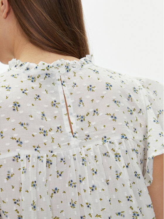 Vero Moda Vero Moda Blúz Trine 10301205 Fehér Standard Fit