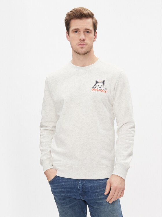 Jack&Jones Jack&Jones Majica dugih rukava 12248906 Siva Standard Fit