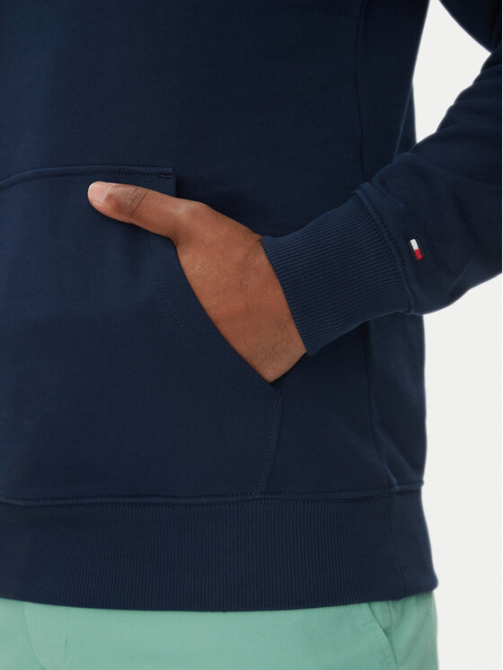 Tommy Hilfiger Tommy Hilfiger Mikina Color Photo MW0MW39151 Tmavomodrá Regular Fit