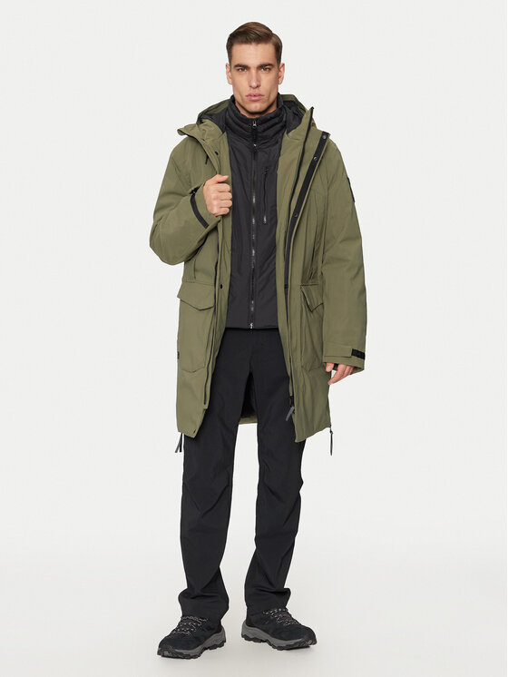 Halti Halti Зимно яке Bergga 065-0426 Зелен Relaxed Fit