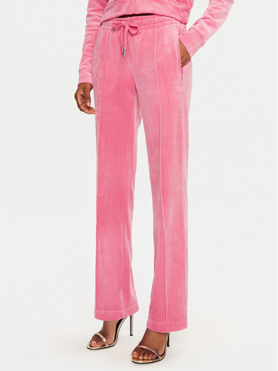 Juicy Couture Juicy Couture Teplákové kalhoty Tina JCAPW045 Růžová Regular Fit