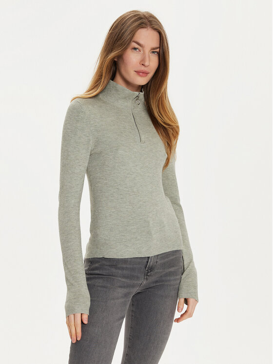 Damski Sweter Vero Moda, Rozmiar L, Szary, Happiness 10317993