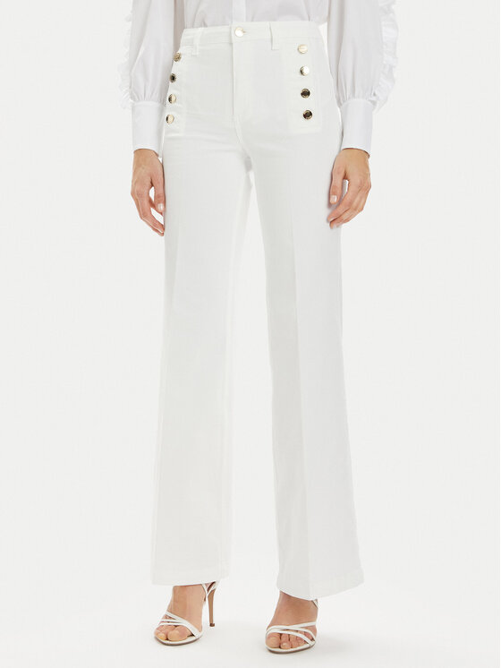 ViCOLO ViCOLO Jeans hlače DB5057 Bela Wide Fit