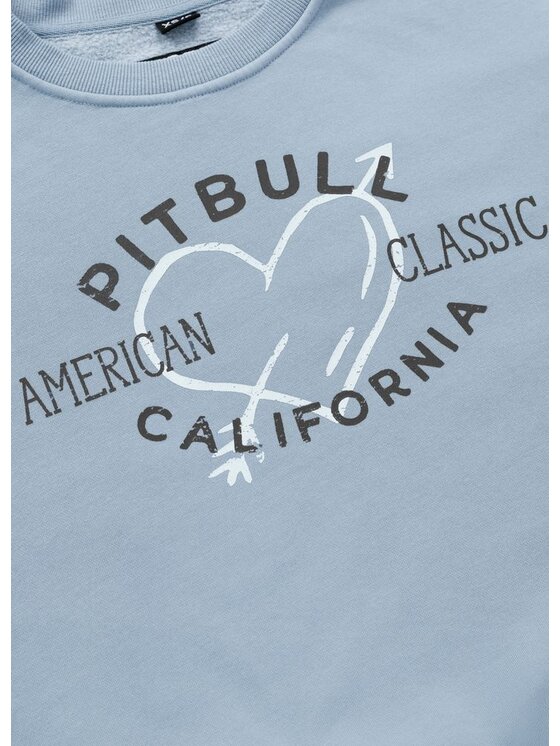PITBULL PITBULL Bluza MANZANITA HEART Błękitny Regular Fit