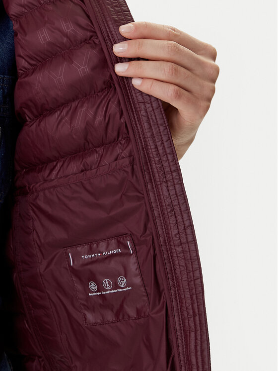 Tommy Hilfiger Tommy Hilfiger Αμάνικο Μπουφάν WW0WW47352 Μπορντό Slim Fit