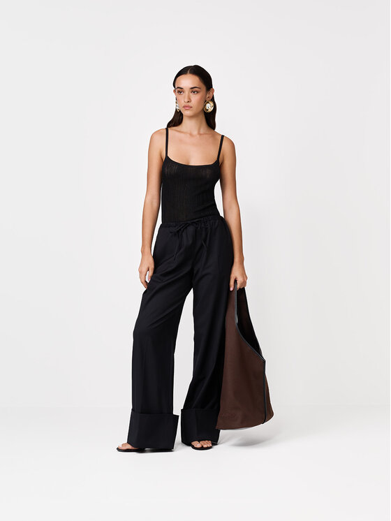 La Mania La Mania Top RAMON Nero Basic Fit