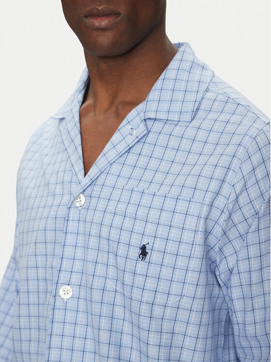 Polo Ralph Lauren Polo Ralph Lauren Pižama 714899627011 Svetlo modra Regular Fit