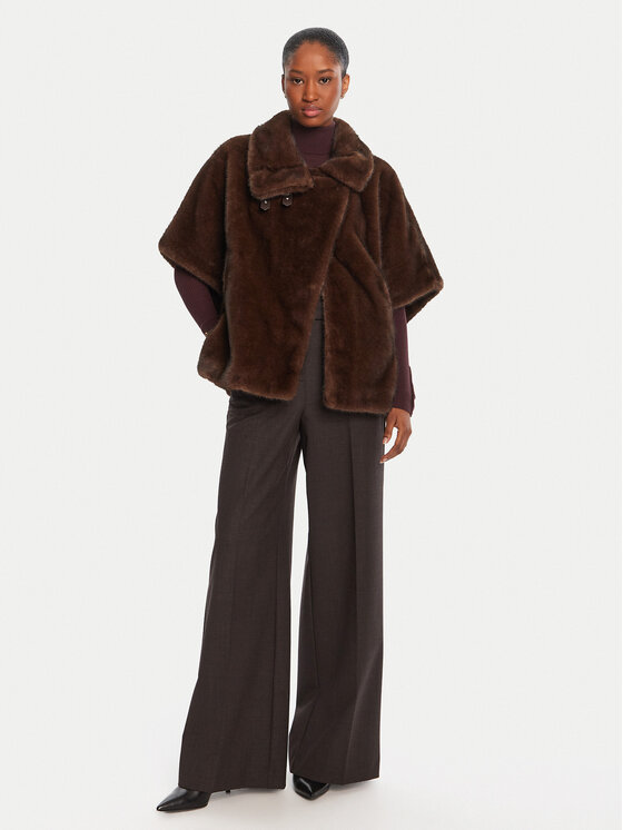 PINKO PINKO Krzno Comodino 103837 A2PI Smeđa Regular Fit