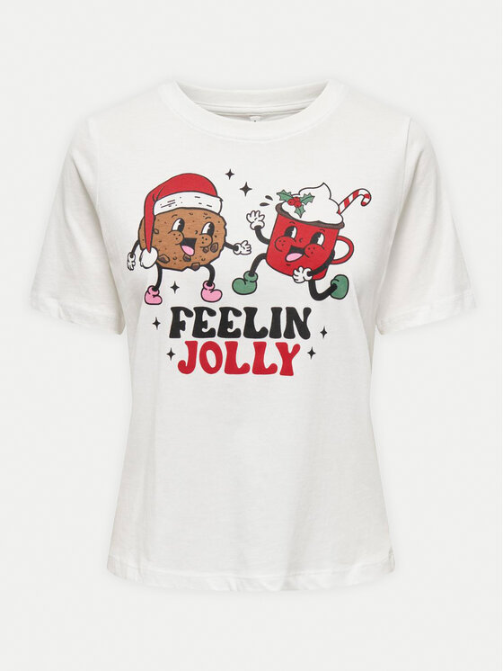 ONLY ONLY T-Shirt Rosie 15332339 Weiß Regular Fit