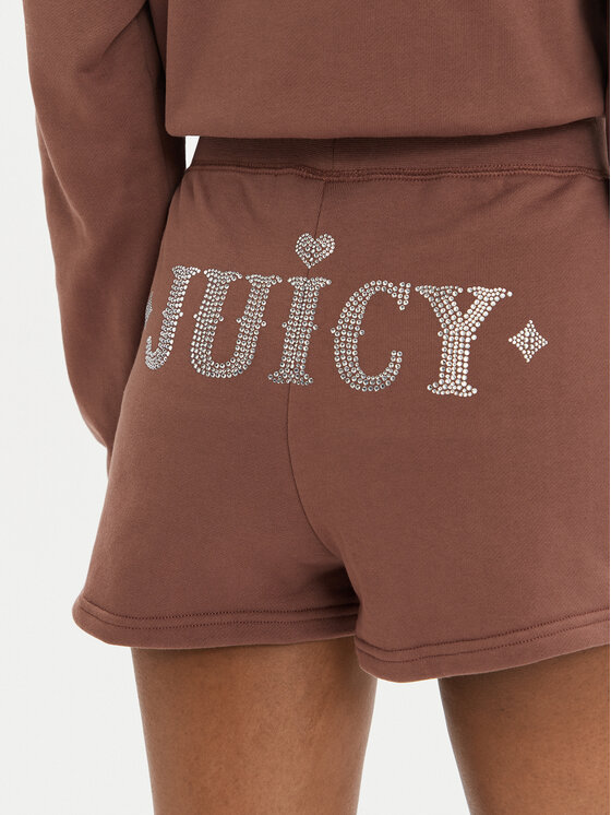 Juicy Couture Juicy Couture Szorty sportowe Sully Rodeo JCBHS223825 Brązowy Regular Fit