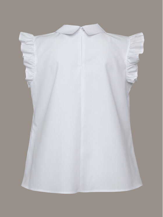 SLY SLY Bluzka 4S-102 Biały Comfortable Fit