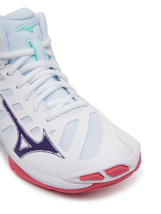Mizuno Mizuno Halové topánky Wave Voltage 2 Mid V1GC2465 Biela