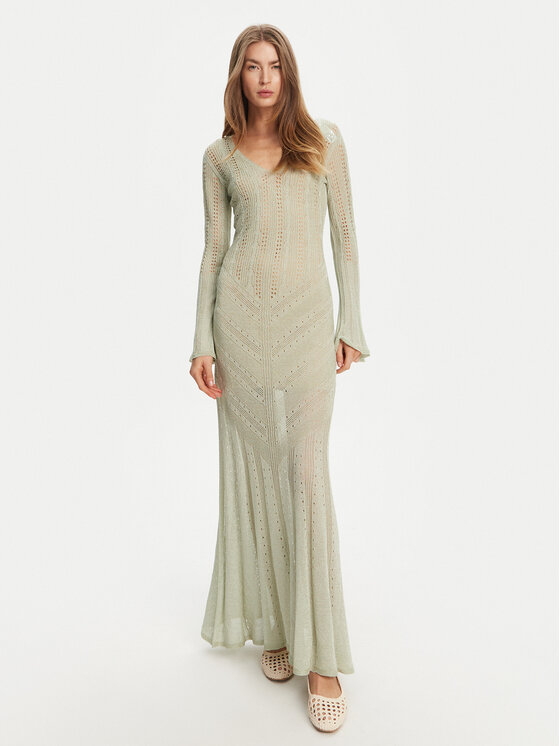 TWINSET TWINSET Rochie tricotată 251TT3180 Bej Slim Fit