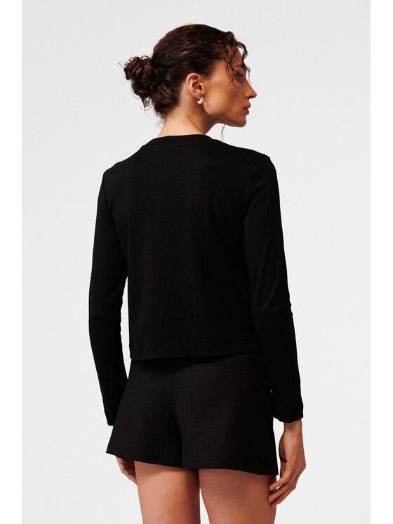 LE POSSÉ LE POSSÉ Spódnica mini SS Czarny Slim Fit