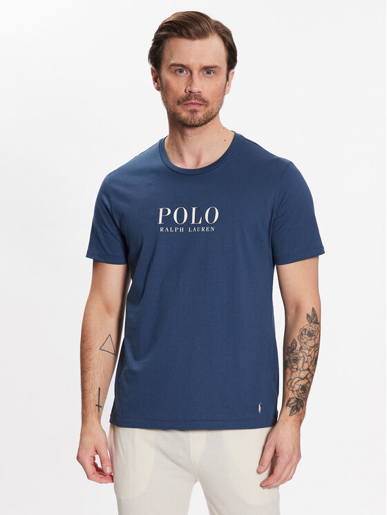 Polo Ralph Lauren Тениска на пижама 714899613002 Тъмносин Regular Fit